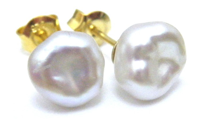 White Other Shapes Studs
